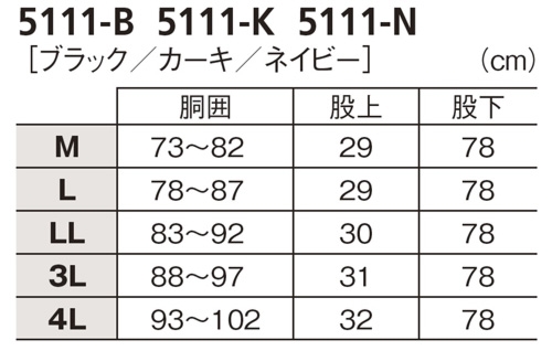 マックスガード難燃作業服 カーゴパンツ 5111(標準)